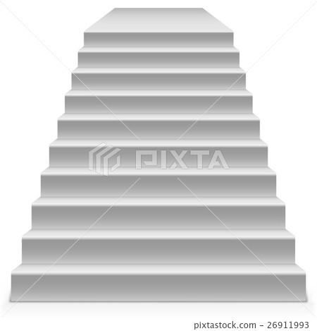 White steps to pedestal vector template White steps to pedestal vector template 26911993