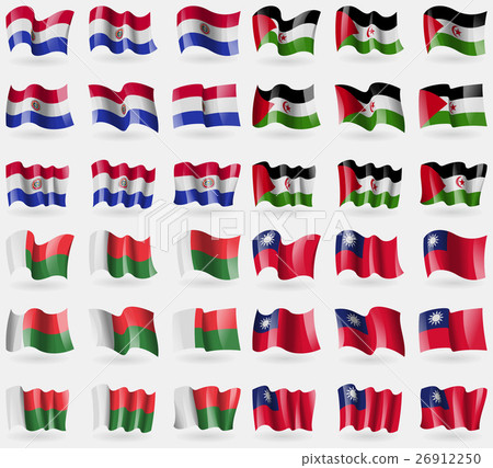 Paraguay, Western Sahara, Madagascar, Taiwan. Set 26912250