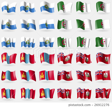 San Marino, Algeria, Mongolia, Bermuda. Set of 36 San Marino, Algeria, Mongolia, Bermuda. Set of 36 26912276
