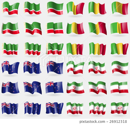 Chechen Republic, Mali, New Zeland, Iran. Set of 3 26912318