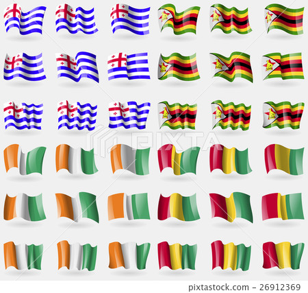 Ajaria, Zimbabwe, Cote Divoire, Guinea. Set of 36 26912369