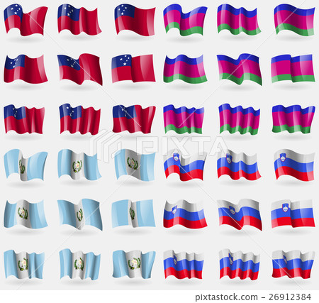 Samoa, Kuban Republic, Guatemala, Slovenia. Set of 26912384