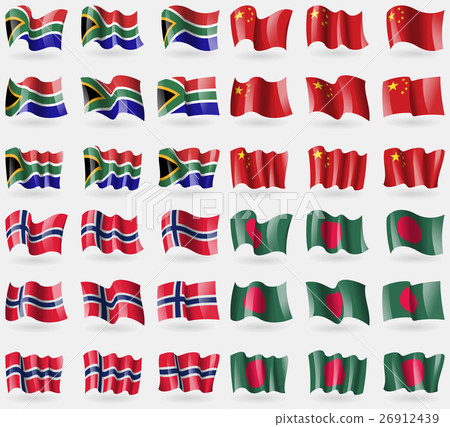 South Africa, China, Norway, Bangladesh. Set of 36 26912439