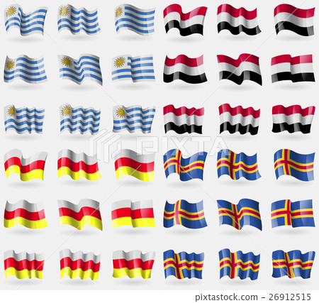 Uruguay,  Yemen, North Ossetia, Aland. Set of 36 f 26912515