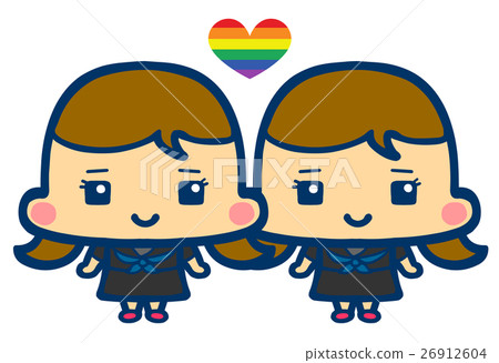 Illustration icon Woman couple student 26912604