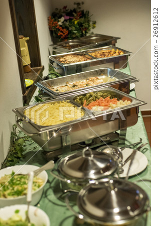 Party Brunch big Buffet Food Meat Vegetables Party Brunch big Buffet Food Meat Vegetables 26912612