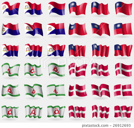 Saint Martin, Taiwan, Ingushetia, Denmark. Set of 26912693