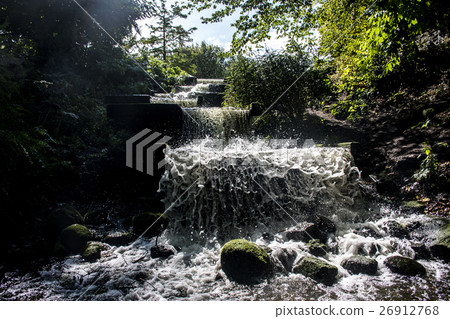 Hamburg City Park Green Fountain Waterfall 26912768