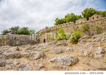 Ancient Fortezza of Rethymno wall at Crete Ancient Fortezza of Rethymno wall at Crete 26912846