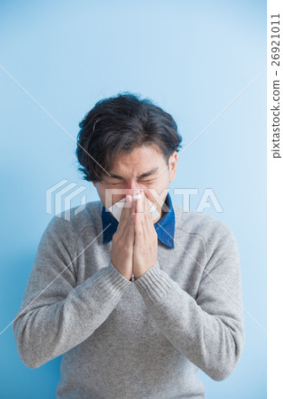 man is sick and sneezing man is sick and sneezing 26921011
