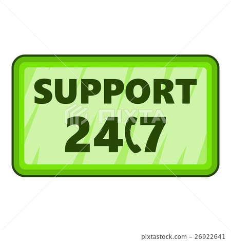 All day support icon, cartoon style All day support icon, cartoon style 26922641