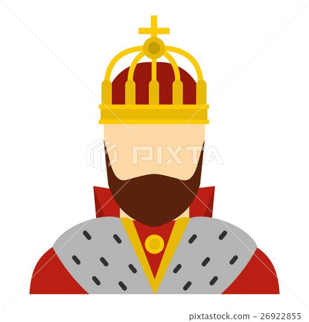 King icon, flat style King icon, flat style 26922855