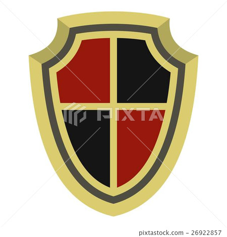 Medieval shield icon, flat style Medieval shield icon, flat style 26922857
