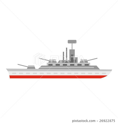 Warship icon, flat style Warship icon, flat style 26922875