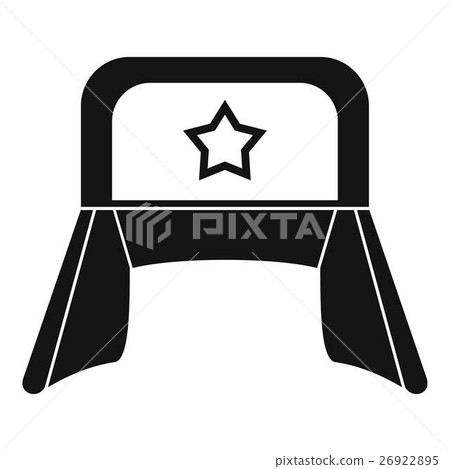 Hat with earflaps icon, simple style Hat with earflaps icon, simple style 26922895