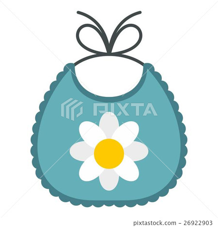 Baby bib icon, flat style Baby bib icon, flat style 26922903