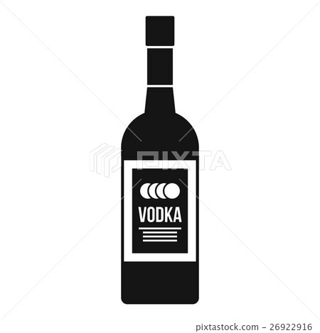 Bottle of vodka icon, simple style 26922916