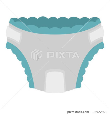 Baby diaper icon, flat style 26922920