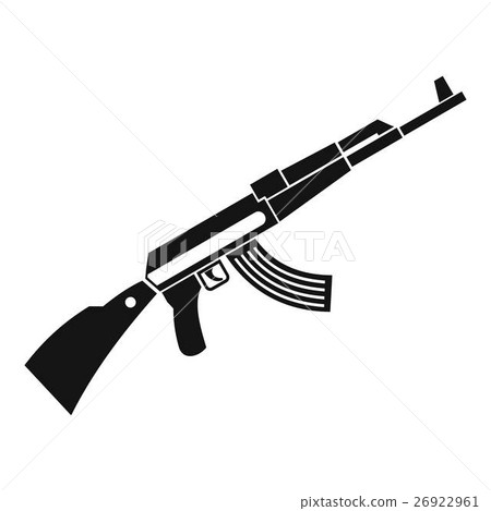 Kalashnikov machine icon, simple style 26922961