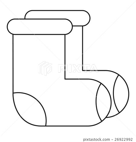 Russian felt footwear icon, outline style 26922992