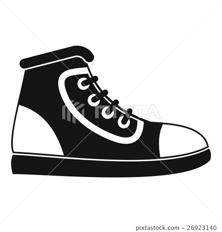 Athletic shoe icon, simple style Athletic shoe icon, simple style 26923140