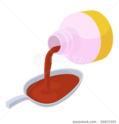 Medical syrup icon, isometric 3d style Medical syrup icon, isometric 3d style 26923305