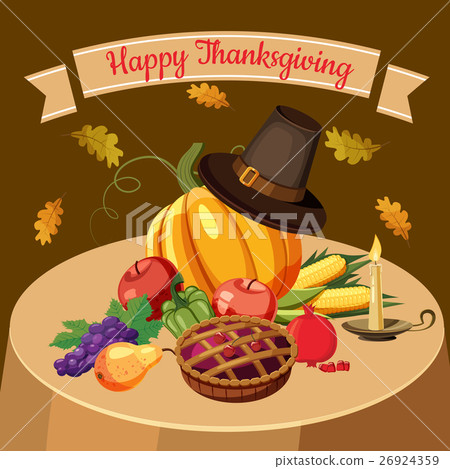 Thanksgiving Day concept, cartoon style 26924359