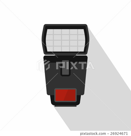 Photo camera flash icon, flat style Photo camera flash icon, flat style 26924671