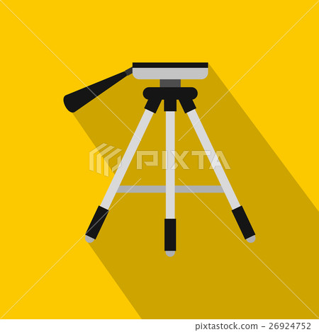 Tripod icon, flat style 26924752