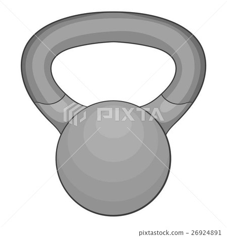 Mini weight icon, gray monochrome style 26924891