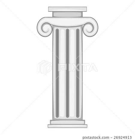 Decorative Roman Pillar Icon Stock Illustration 26924913 Pixta