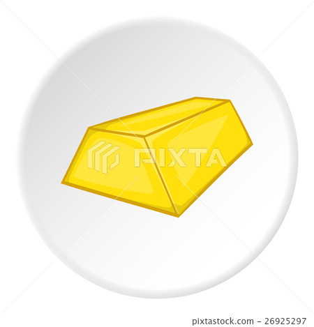 Gold ingot icon, cartoon style Gold ingot icon, cartoon style 26925297
