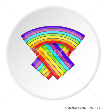 LGBT flag icon, cartoon style 26925318