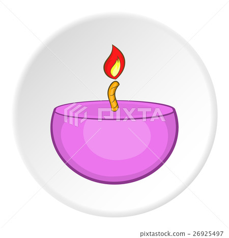 Candle icon, cartoon style 26925497
