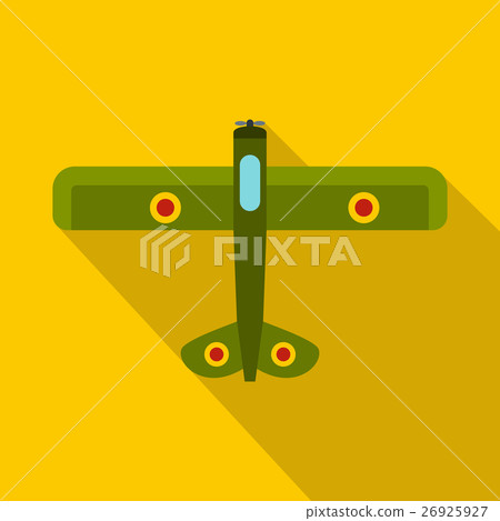 Military fighter plane icon, flat style 26925927