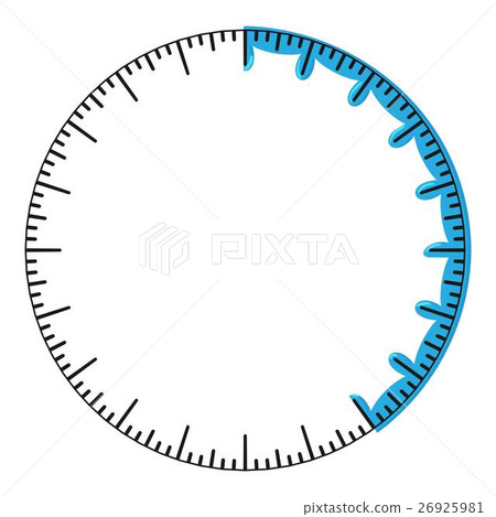 Round progress bar icon, cartoon style 26925981