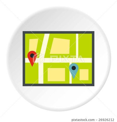 Geo location of taxi icon, flat style Geo location of taxi icon, flat style 26926212