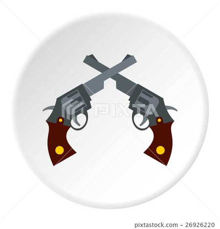 Revolvers icon, flat style Revolvers icon, flat style 26926220