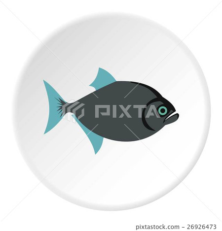 Vampire fish icon, flat style Vampire fish icon, flat style 26926473