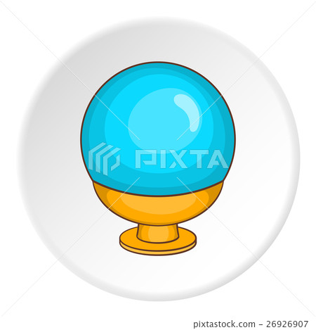 Magic ball icon, cartoon style 26926907