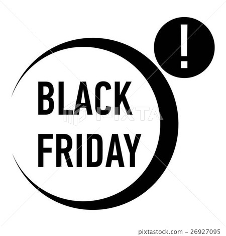 Black friday icon, simple style 26927095