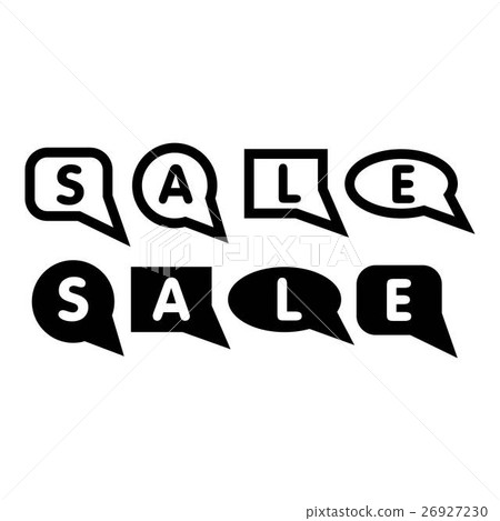 Bubble speech sale icon, simple style Bubble speech sale icon, simple style 26927230