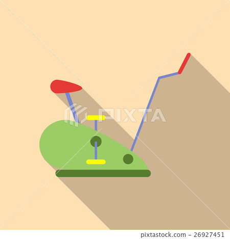 Exercise bike icon, flat style 26927451