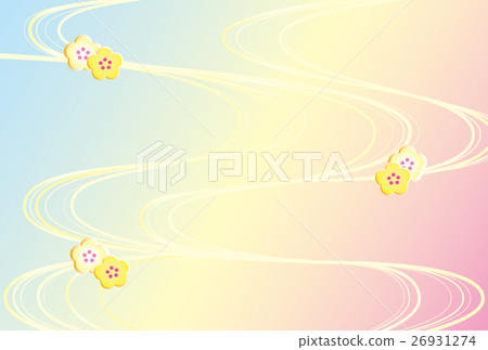 金梅自來水藍色粉紅漸變 金梅自來水藍色粉紅漸變 26931274