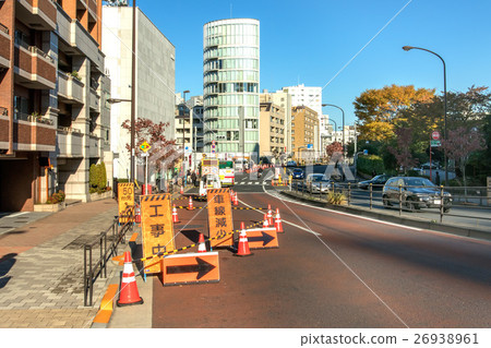 Signs during road construction 26938961