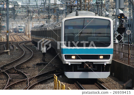 きくりん様 Keihin Tohoku Line 209 Series Train (500 Series) - Stock Photo