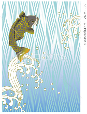 Koi waterfall climbing 26940299