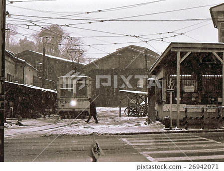 昭和44橫濱輪胎電動雪天的小麥車庫 26942071