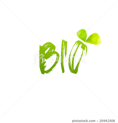 Bio logo design with leaf 26942806