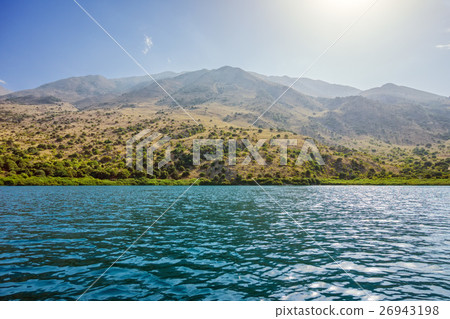 Kurna lake with mountain landscape 26943198